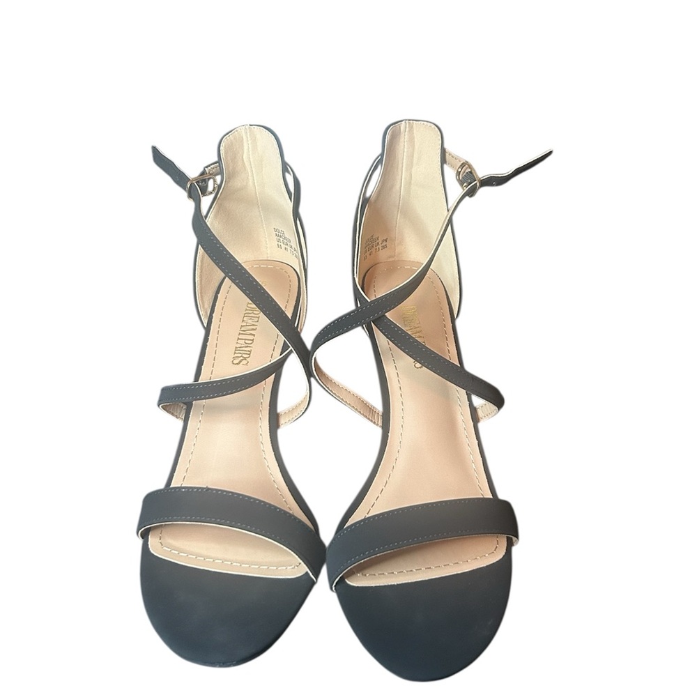Dream Pairs Black Strappy Heels